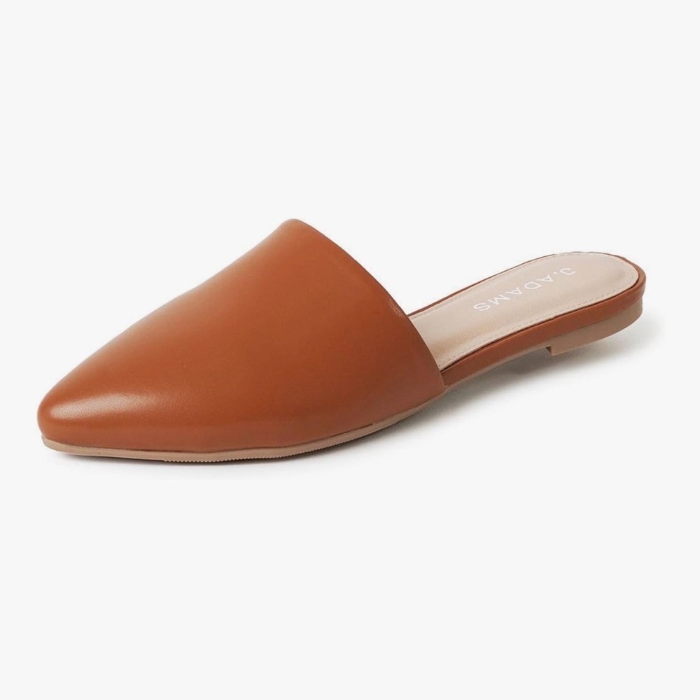 Classic Brown Slip-On Mules